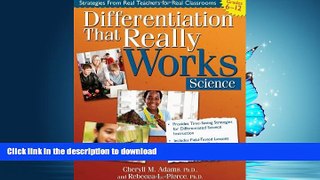 READ BOOK  Differentiation That Really Works: Science  GET PDF