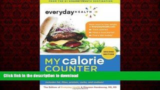 Buy book  Everyday Healthâ„¢ My Calorie Counter, Second Edition: Complete Nutritional Information