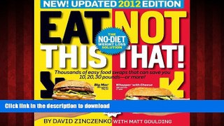 Buy book  Eat This, Not That! 2012: The No-Diet Weight Loss Solution online to buy