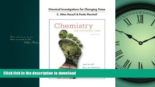 GET PDF  Chemical Investigations for Chemistry for Changing Times (13th Edition)  BOOK ONLINE