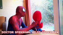 SPIDERMAN vs DOCTOR PINK SPIDERGIRL Spiderman is Sick DOCTOR Funny Superheroes in Real Life SHMIRL