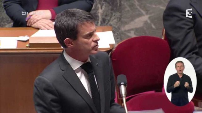 Valls confirme à l'Assemblée sa volonté de prolonger l'état d'urgence