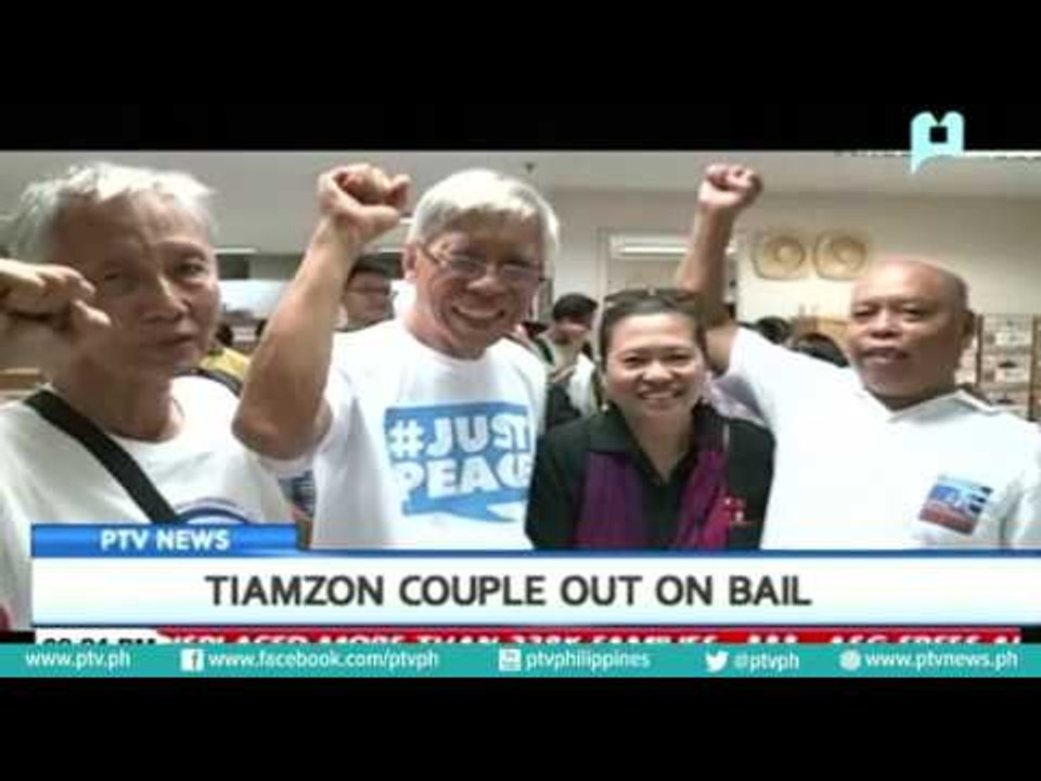 Tiamzon couple out on bail