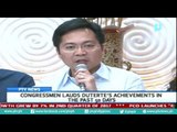 Congressmen lauds President Rody Duterte's achievements in the past 50 days