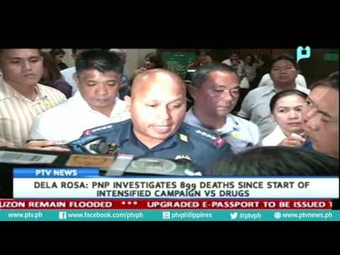 PNP Chief Dela Rosa: PNP investigates 899 deaths since start of intensified campaign vs. drugs