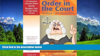 Online eBook Order in the Court: A Mock Trial Simulation: An Interactive Discovery-Based Social