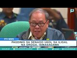 Pagdinig sa senado ukol sa iligal na droga, isinasagawa