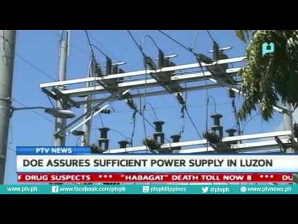 DOE assures 'sufficient' power supply in Luzon