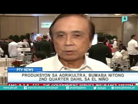 Produksyon sa agrikultura, bumaba nitong 2nd Quarter dahil sa El Niño