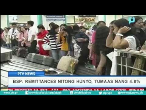 BSP: Remittances nitong Hunyo, tumaas nang 4.8%