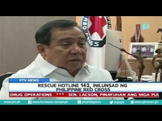 Rescue hotline 143 inilunsad ng Philippine Red Cross