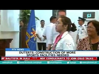 Duterte: Construction of more sports facilities needed