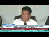 Pres. Duterte committed to protect Filipinos from danger brought by drugs