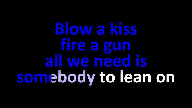 Major Lazer Feat MØ And DJ Snake - Lean on KARAOKE / INSTRUMENTAL