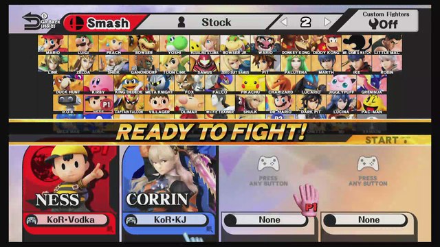 SBY Smash 4 Weekly 10-28-16 - KJ (Corrin) vs Vodka (Ness) (Grand Finals)