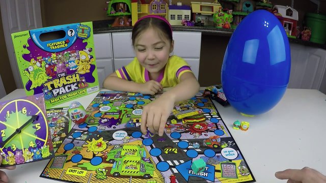 COOL TRASH PACK GAME + Big Surprise Egg Opening Trash Can Trashies Surprise Toys + Superheroes