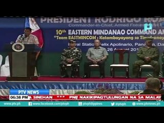 Pres. Duterte, iginiit ang suporta kay PNP Chief Dela Rosa