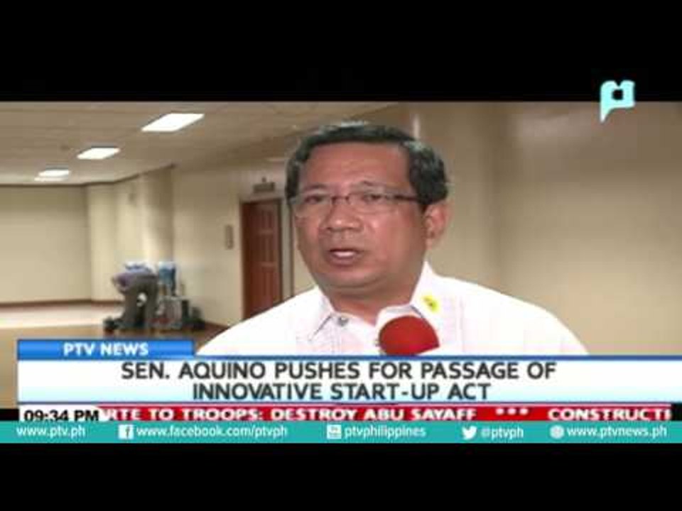 Sen. Bam Aquino pushes for passage of Innovativ...