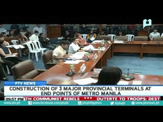 Construction of 3 major provincial terminals at end points of Metro Manila