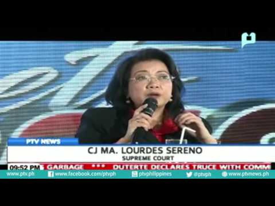 CJ Sereno: Reforms in SC will lead to quick resolution of cases