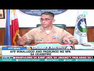 AFP, ikinalugod ang pagsunod ng NPA sa ceasefire