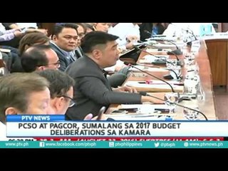 PCSO at PAGCOR, sumalang sa 2017 budget deliberations sa Kamara