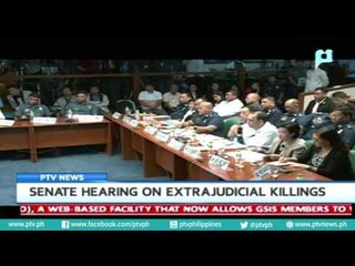 Senate hearing on Extrajudicial killings