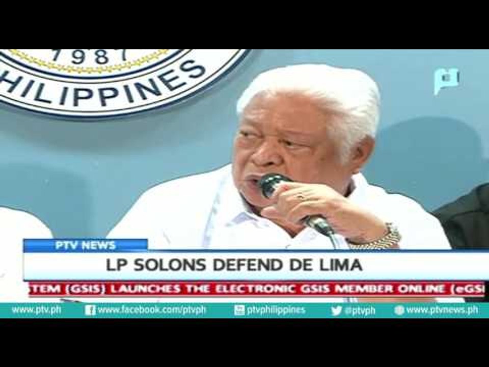 LP solons defend Sen. De Lima