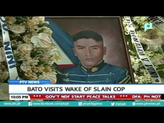 Bato visits wake of slain cop
