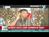 Pagbisita ni Pres. Duterte sa 2 ID HQ, Camp Mateo Capinpin, Tanay, Rizal (Courtesy of ANC 24/7​)