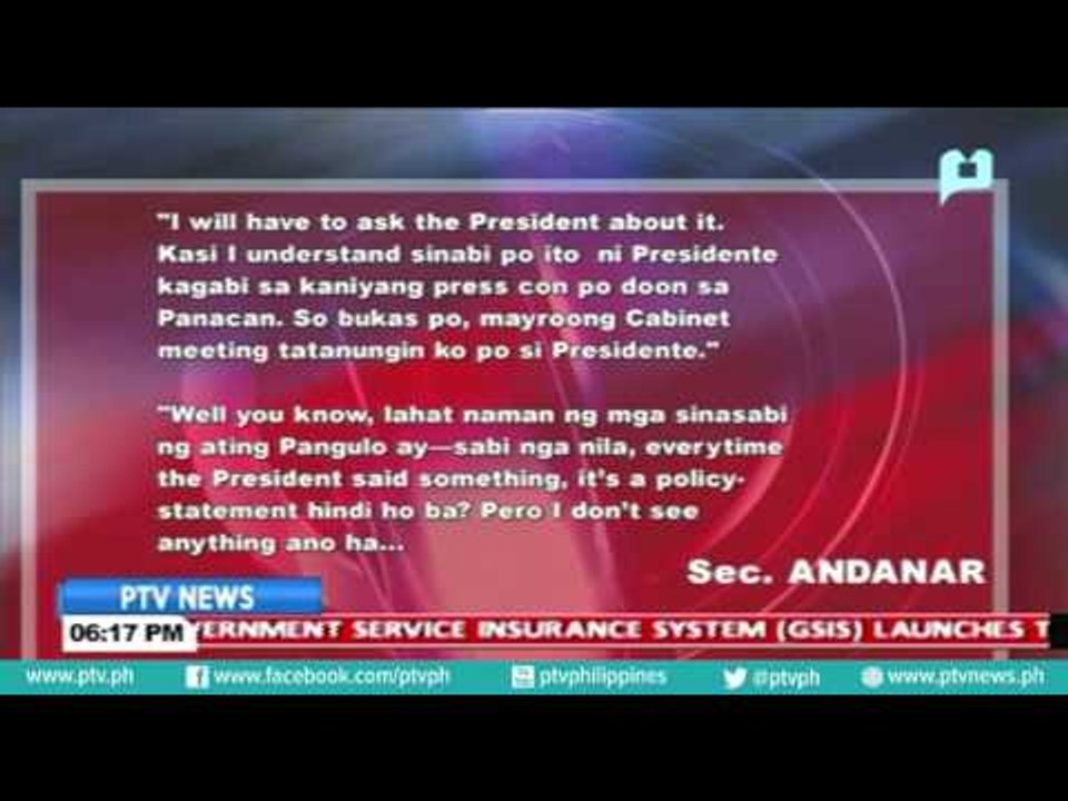 Sec Andanar, hihingi ng paglilinaw kay PRRD ukol sa naging pagbabanta nito na aalis ang PH sa UN