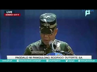 Pagdalo ni Pangulong Rody Duterte sa ika-10 Anibersaryo ng Eastern Mindanao Command