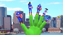 Batman Hulk Ironman Cartoon Finger Family Nursery Rhymes | Superman Spiderman Finger Family Rhymes