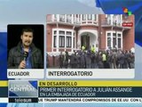 Fiscalía sueca inicia interrogatorio a Julian Assange