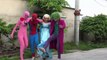 Spiderman vs Joker Circus Frozen Elsa vs Pinks SpiderGirl Dacing Superhero fun