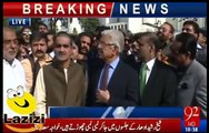 Khawaja Asif and Khawaja Sad Rafique are Getting Trouble on Panama Leaks Questions