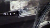 Syria: Drone shows Russian missile strikes on IS as new offensive begins