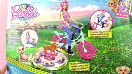 Barbie et son chien avec vélo et skateboard - La grande aventure
