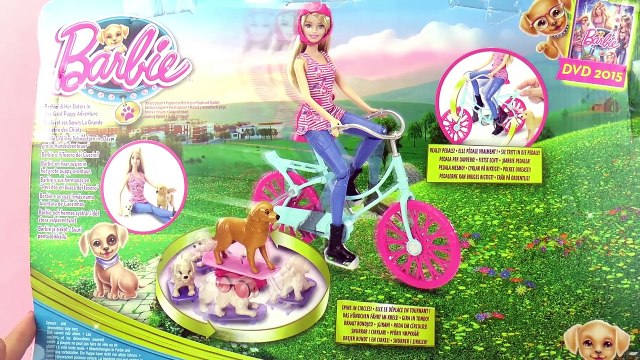 Barbie et son chien avec vélo et skateboard - La grande aventure