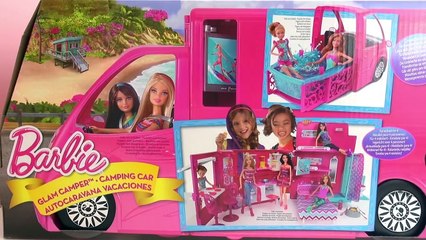 Barbie glam camper swimming pool review français – Le gigantesque camping-car Barbie Unboxing