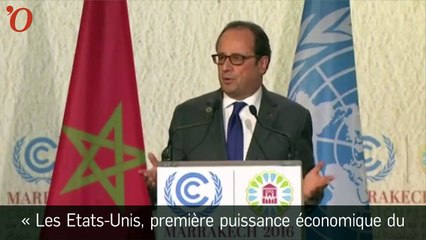 Climat : Hollande met la pression sur Trump
