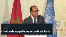 Climat : François Hollande appelle Trump à respecter les engagements de 2015