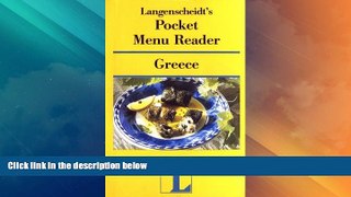 Big Deals  Langenscheidt s Pocket Menu Reader Greece  Full Read Best Seller