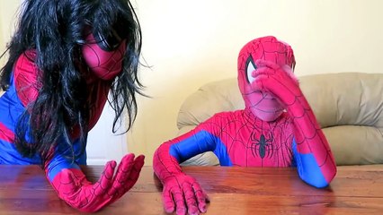 Download Video: Spiderman vs Joker vs T-Rex vs Spidergirl- T-Rex Attacks Spiderman! - Funny Superheroes :)