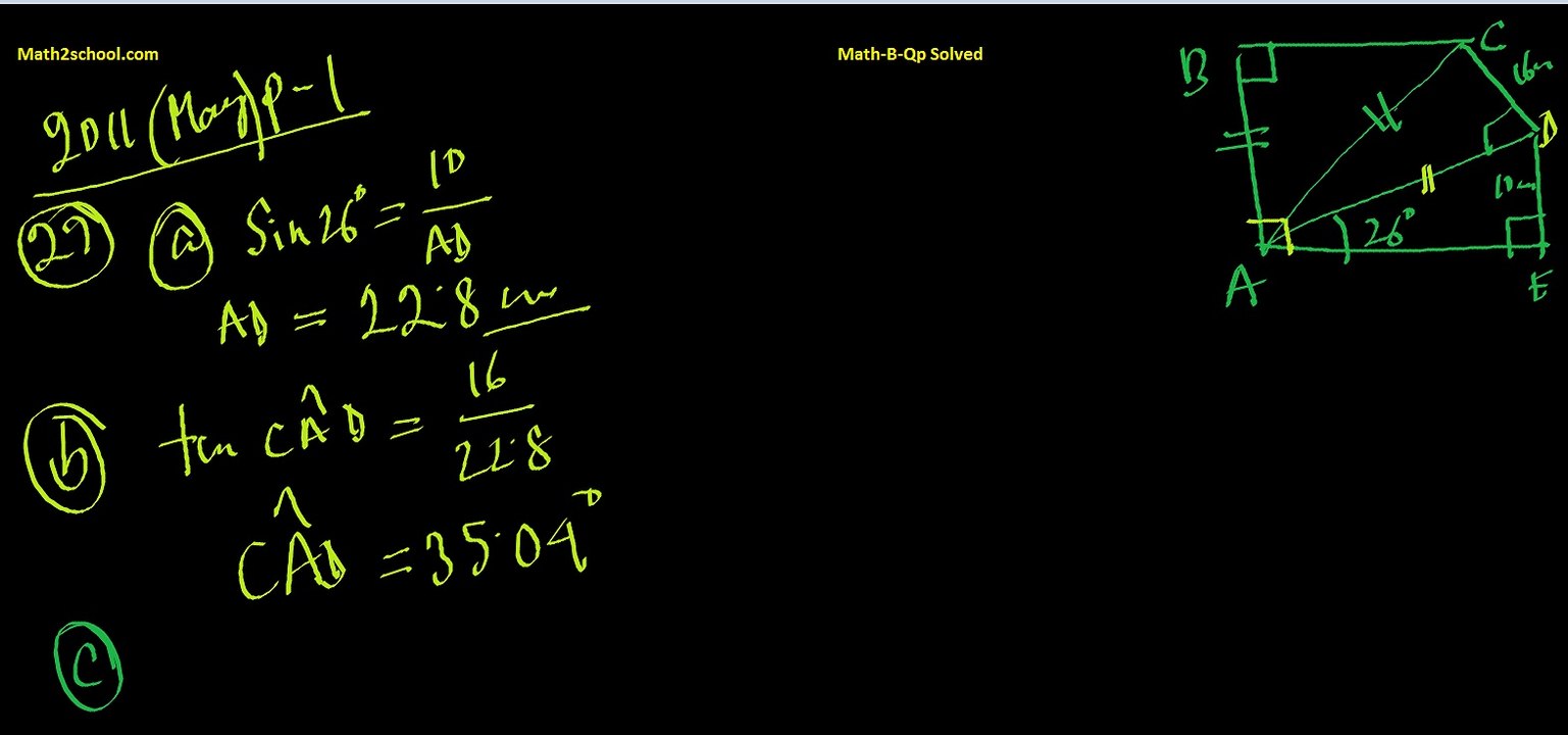 MathsB-QP-2011(May)-29