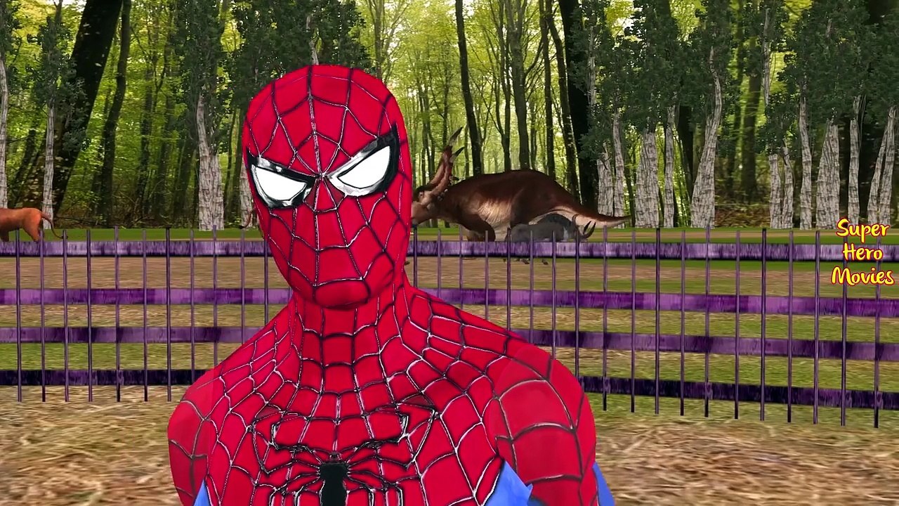 Spiderman Hulk Joker Prank Dinosaurs T-Rex Gorilla Elephant Lion SpiderElsa SpiderGirl Fun SuperHero