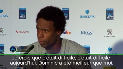 Masters - Monfils : "Thiem a été meilleur que moi"