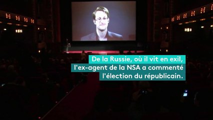 Edward Snowden appelle à l'action et non à la "peur" de Donald Trump