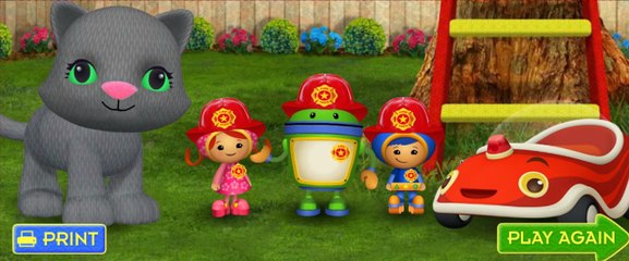 Team Umizoomi Fire Rescue and Firetruck Fix Up! Video Game for Kids! *