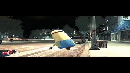 The Minion and Evil Minion fun with Lightning McQueen Cars (Disney Pixar Cars + Nursery rhyme)